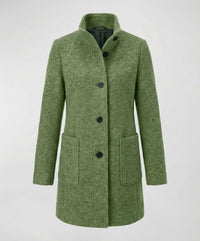 Aveline Elegant Coat in Light Green