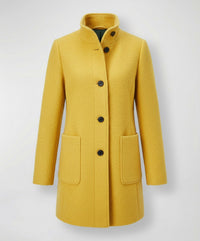 Aveline Elegant Coat in Yellow