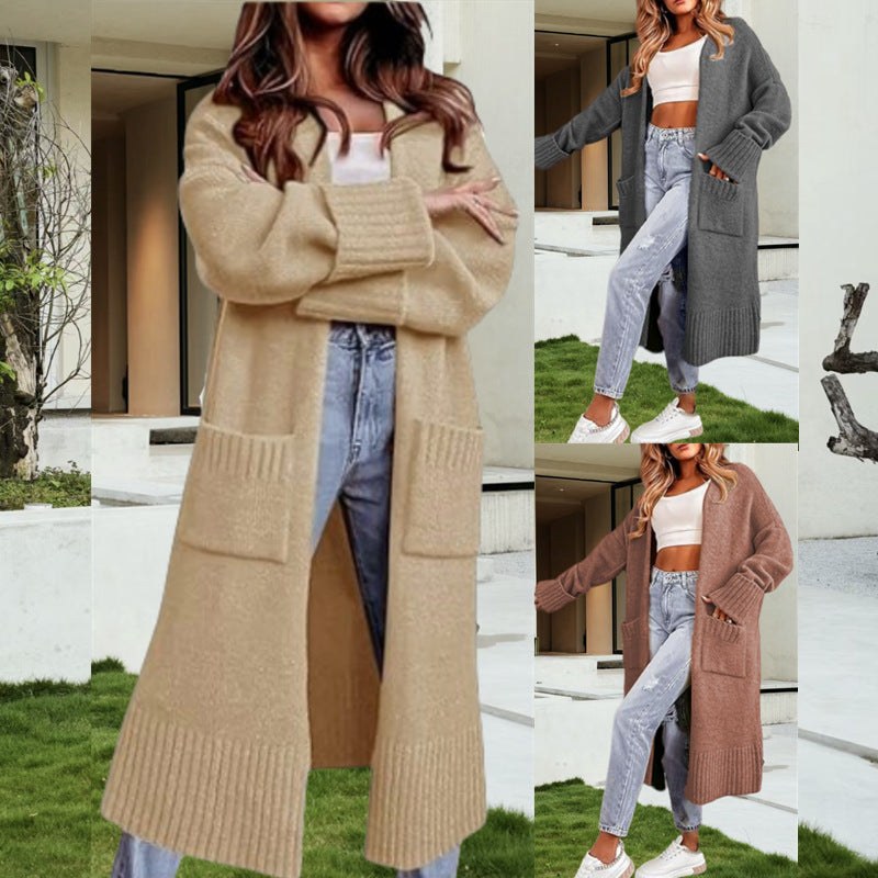 Aveline Elegant Knit Cardigan with Pockets