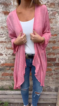 Aveline Lightweight Cardigan in Pink