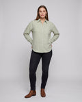 Aveline Linen Blouse with Chest Pocket