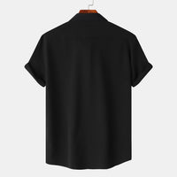 Aveline Shirt with Short Sleeve in Black