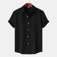 Aveline Shirt with Short Sleeve in Black