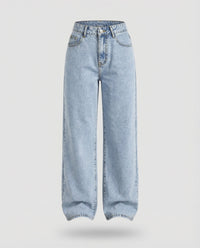 Aveline Vintage Jeans with Wide Leg in Blue