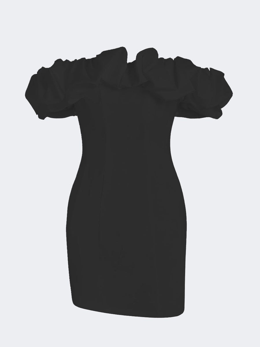 Abelone | Women's Strapless Ruffled Mini Sundress
