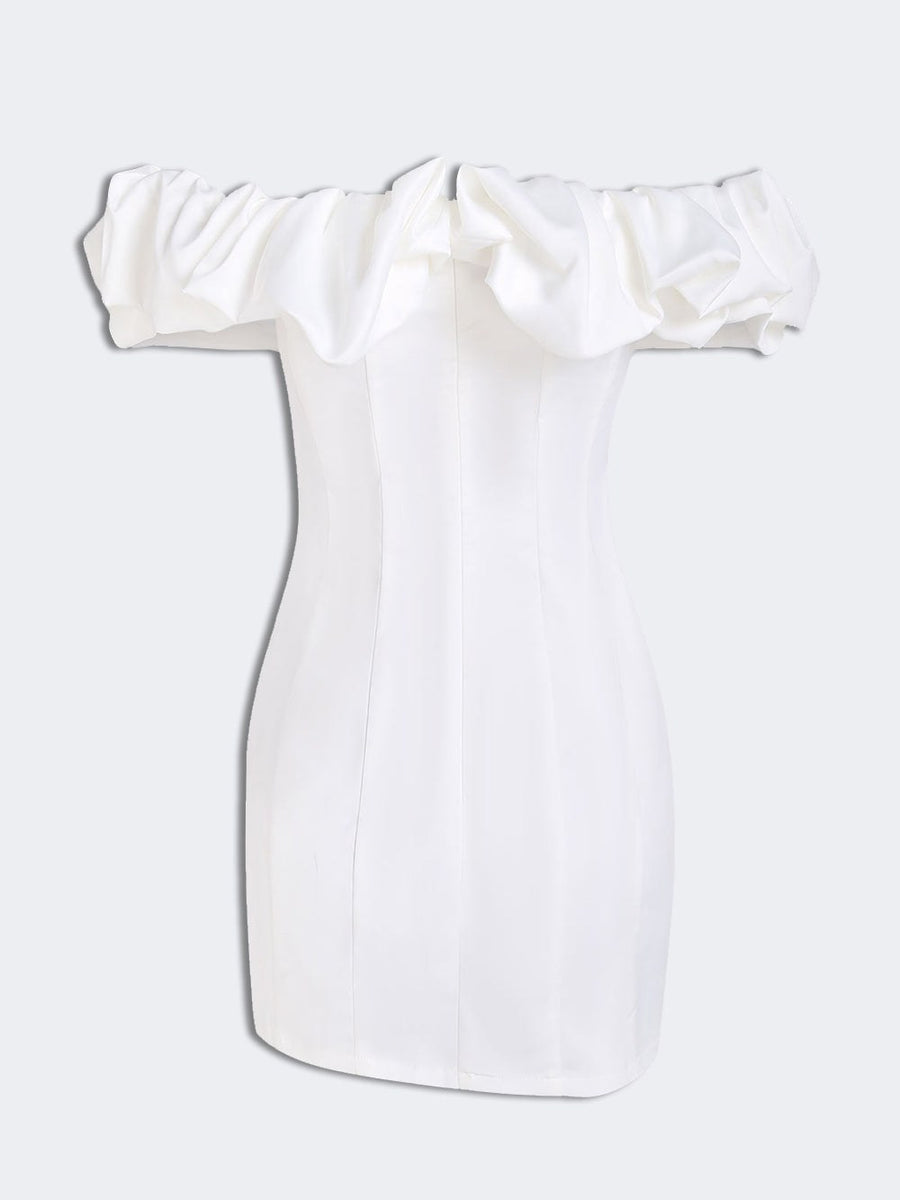Abelone | Women's Strapless Ruffled Mini Sundress