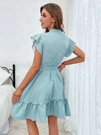 Adalind | Women's Tiered Belted Mini Sundress