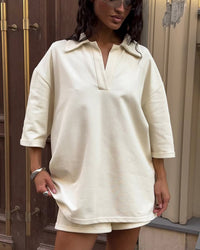 Adalind | Women's Comfortable Modern Dress – Casual Dress in Apricot