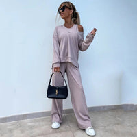 Adelais | Women's Two-Piece Set in Khaki