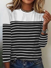 Adelheid | Women's Striped Top in White