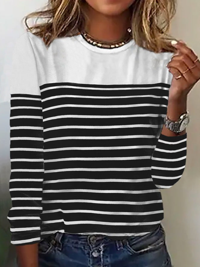 Adelheid | Women's Striped Top in White