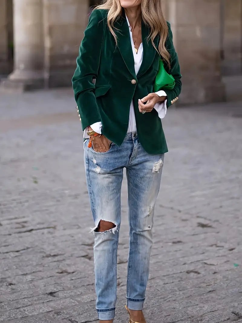 Adriana | Women's Single Button Tailored Blazer