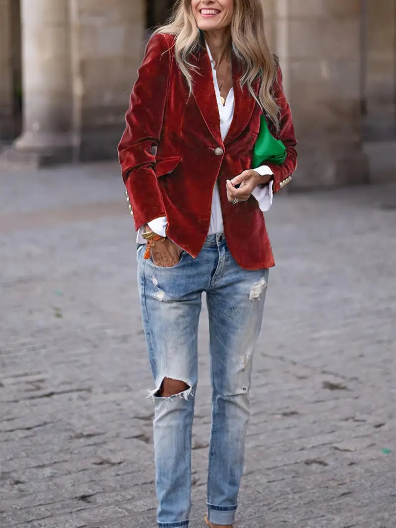 Adriana | Women's Single Button Tailored Blazer