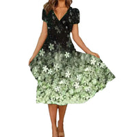 Adriana | Women's V-Neck Floral Summer Dress
