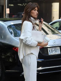 Adriane | Women's Long Sleeve Top Wide Leg Pants Outfit Set