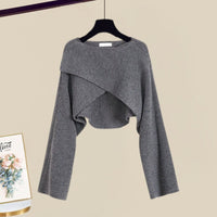 Aefre | Women's Sleeveless Dress with Cropped Cardigan Outfit Set