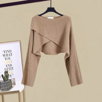 Aefre | Women's Sleeveless Dress with Cropped Cardigan Outfit Set