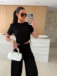 Aefre | Women's Joggers in Black