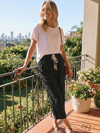 Aglaia | Women's Drawstring Slim Fit Pants