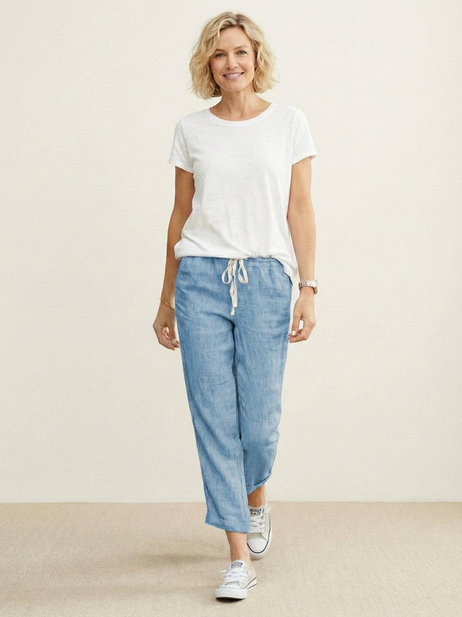 Aglaia | Women's Drawstring Slim Fit Pants