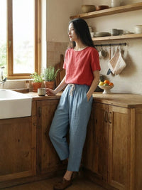 Aglaia | Women's Drawstring Slim Fit Pants