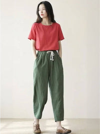 Aglaia | Women's Drawstring Slim Fit Pants