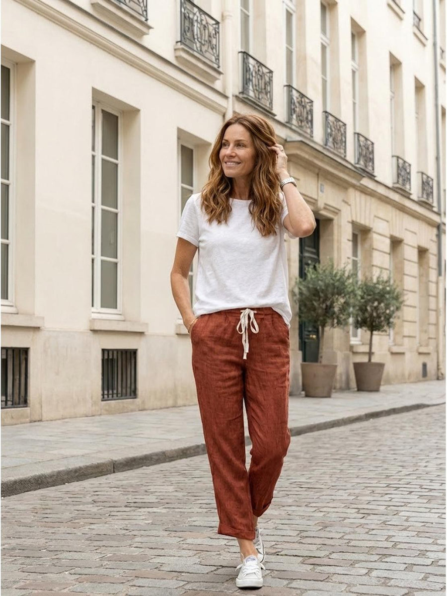 Aglaia | Women's Drawstring Slim Fit Pants