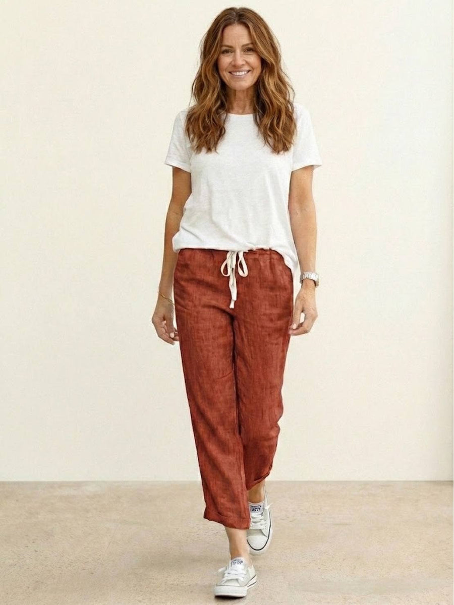 Aglaia | Women's Drawstring Slim Fit Pants