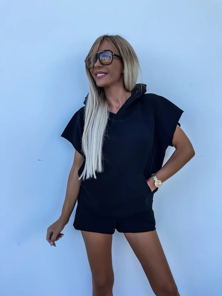 Aglaia | Women's Short Sleeve in Black