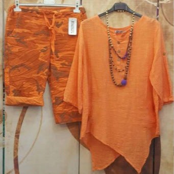 Agnieszka | Women's Asymmetric Top in Orange