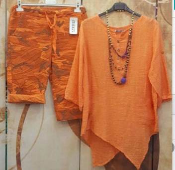 Agnieszka | Women's Asymmetric Top in Orange