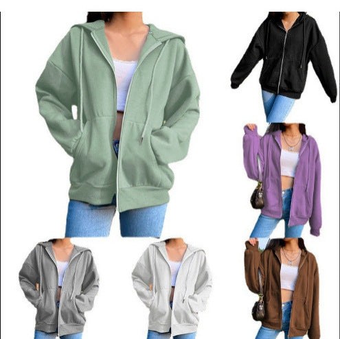 Aileen | Women's Pockets Hooded Comfortable Casual Jacket