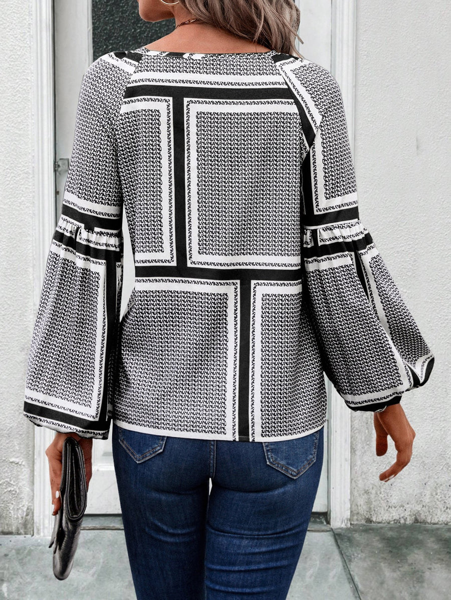 Aimee | Women's Ruffle Detail Elegant Modern Blouse