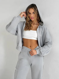 Aisling | Women's Pockets Joggers in Light Gray
