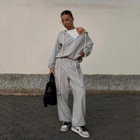 Alaia | Women's Pockets Hooded Two-Piece Set