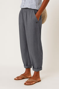Alaia | Women's High Waist Tailored Pants in Gray