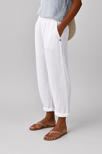Alaia | Women's High Waist Tailored Pants in White