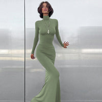 Alarice | Women's Bodycon Elegant Maxi Dress in Green