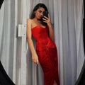 Alba | Women's Ruffle Detail Evening Dress