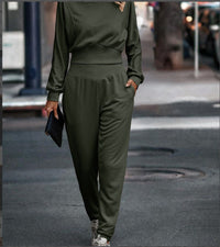Alberta | Women's Comfortable Hoodie in Olive Green