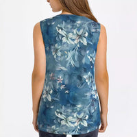 Alberta | Women's Sleeveless Floral Blouse Top