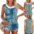 Alberta | Women's Sleeveless Floral Blouse Top