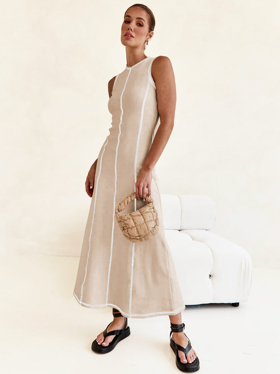Alessandra | Women's Elegant Maxi Dress in Apricot