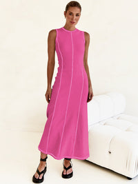 Alessandra | Women's Elegant Maxi Dress in Magenta