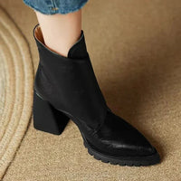 Alessia | Women's Ankle Block Heel With Strap Detail Boots
