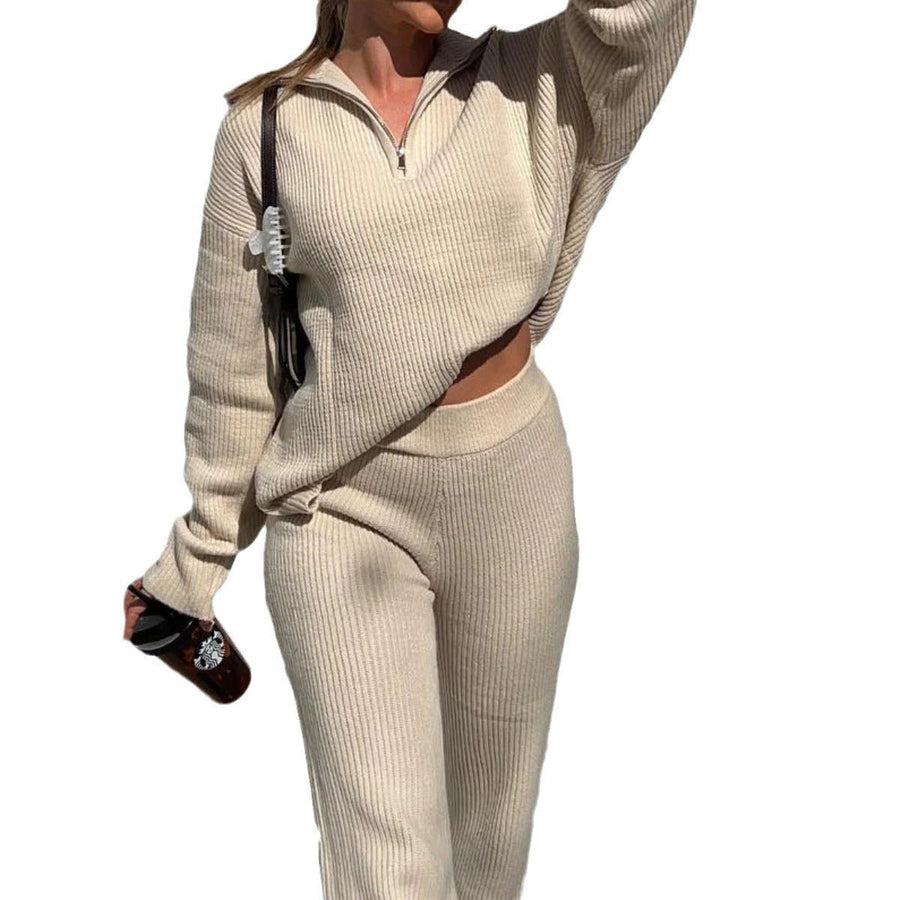 Alethea | Women's Zip Knit Two-Piece Set