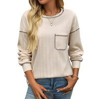 Alexia | Women's Long Sleeve Comfortable Top in Apricot