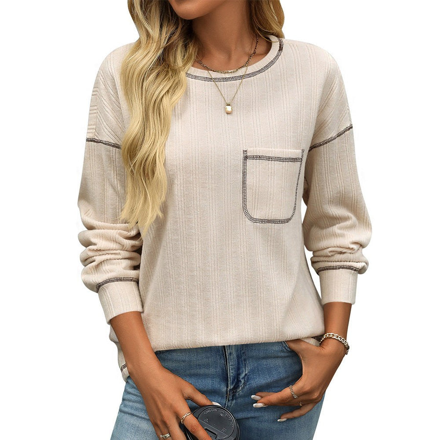 Alexia | Women's Long Sleeve Comfortable Top in Apricot