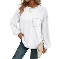 Alexia | Women's Long Sleeve Comfortable Top in White
