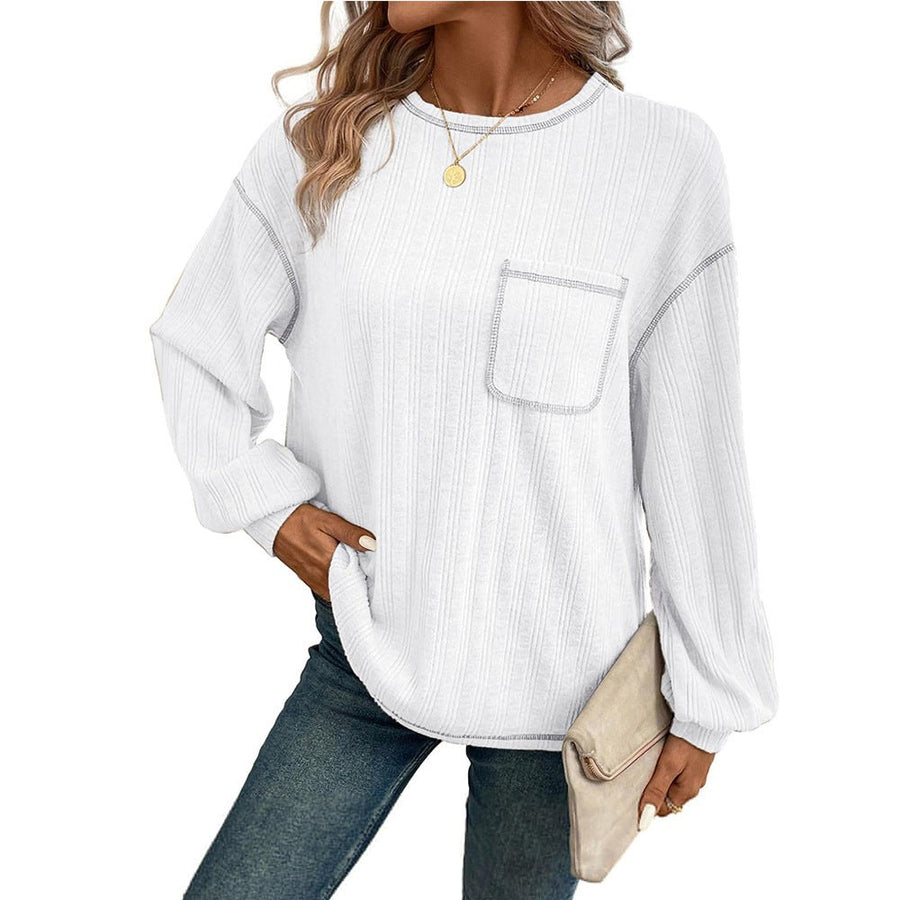 Alexia | Women's Long Sleeve Comfortable Top in White